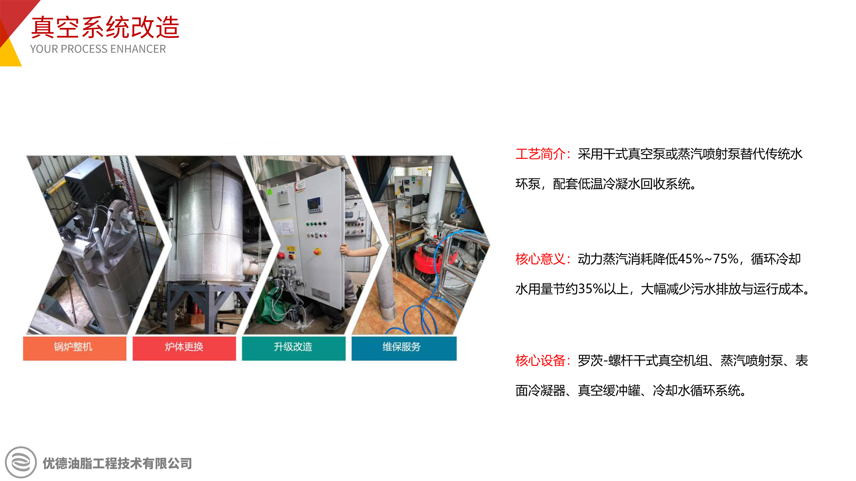 降低蒸汽损耗-真空系统改造
